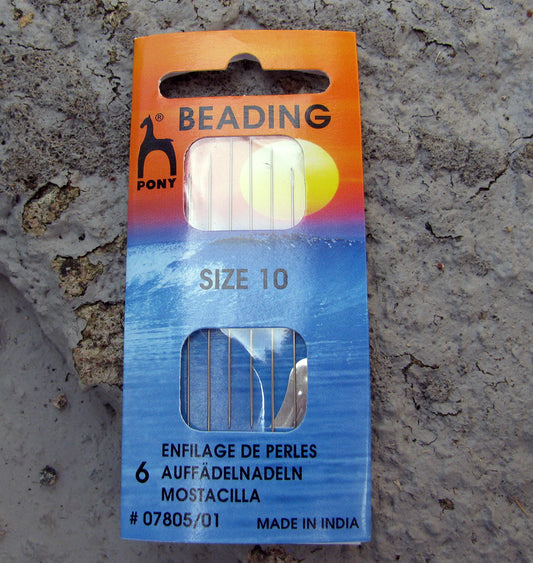 Pärlnålar - Pony Beading Needle, nr 10, 6- pack