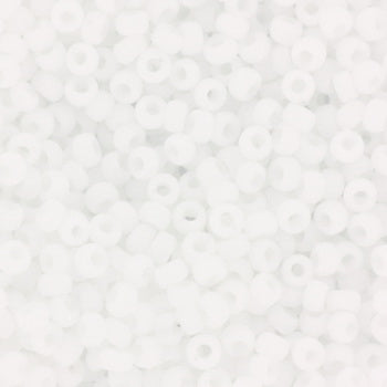 Miyuki seed beads - Matte Opaque White 11/0