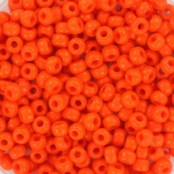 Miyuki seed beads - Opaque Orange 8/0