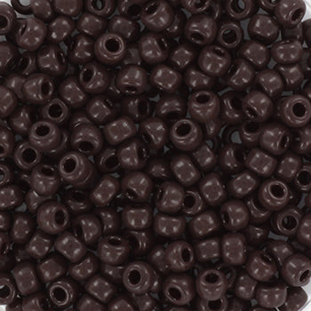 Miyuki seed beads - Opaque Chocolate 8/0