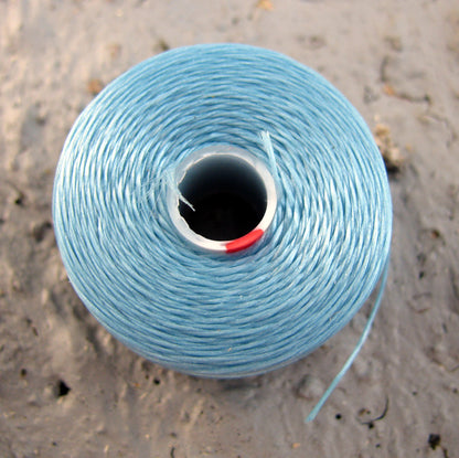 S- Lon bead thread - Light  Blue, strl D, 1 rulle