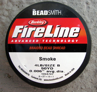 FireLine 4 LB - Smoke / Mörkgrå, 50 YD