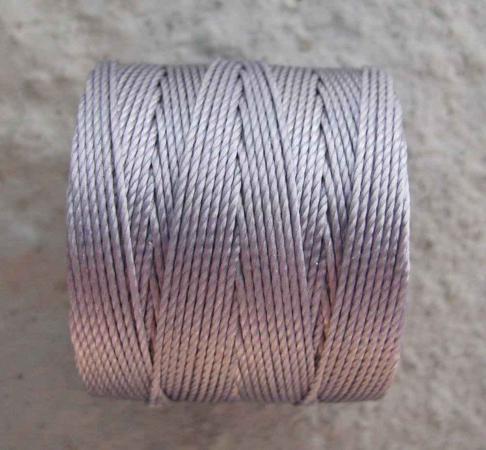 S- Lon bead cord - Dark Lavender, 1 rulle