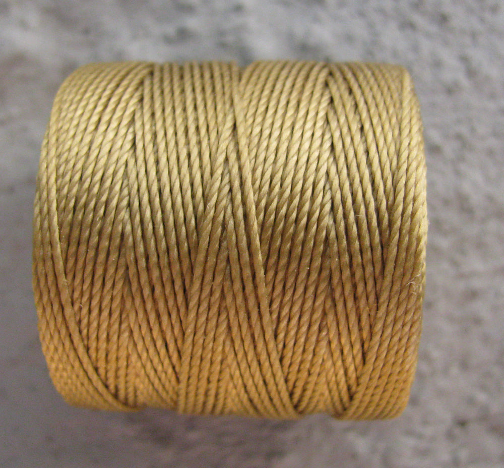 S- Lon bead cord - Bronze, 1 rulle