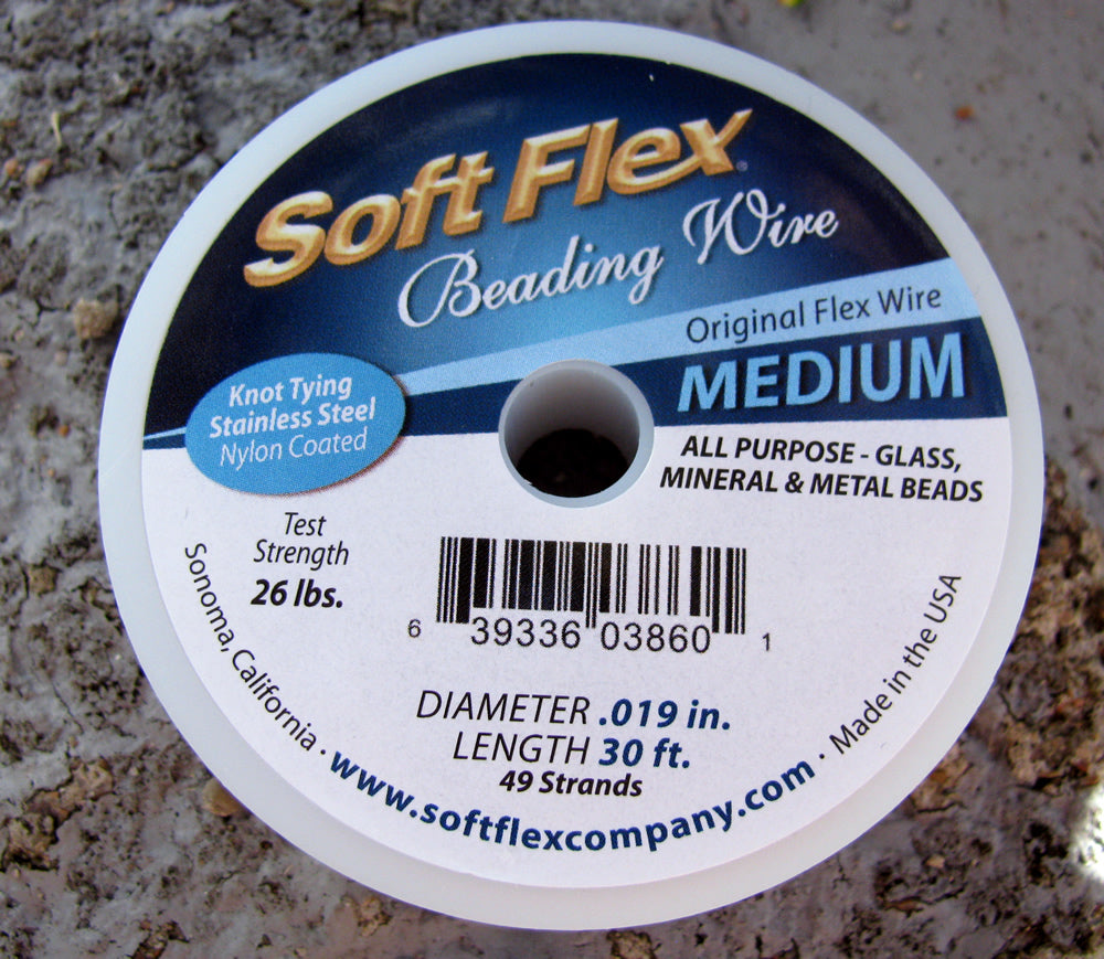 Soft Flex beading wire - Medium, 49 strands, 1 rulle