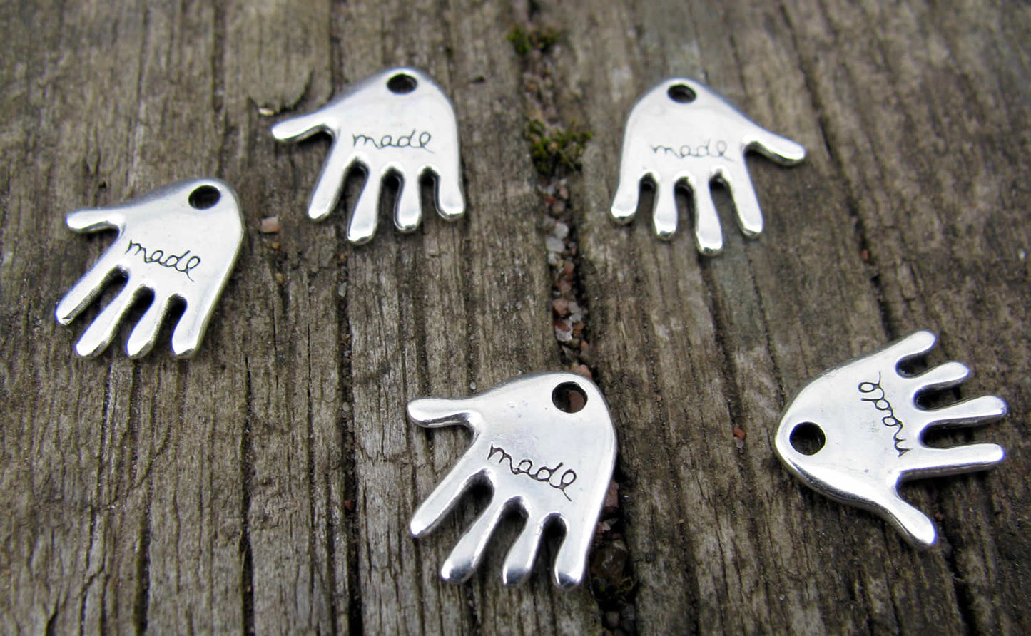 Berlock Silverfärgad - Hand "made", 5- pack