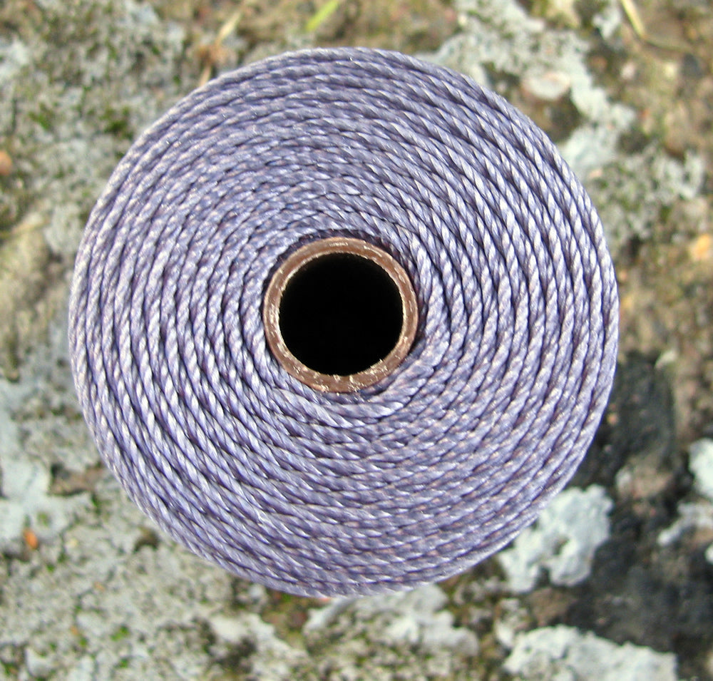 S- Lon bead cord - Lilac, 1 rulle