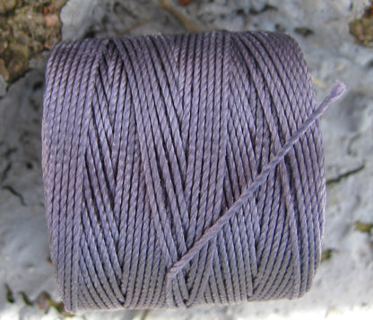 S- Lon bead cord - Lilac, 1 rulle