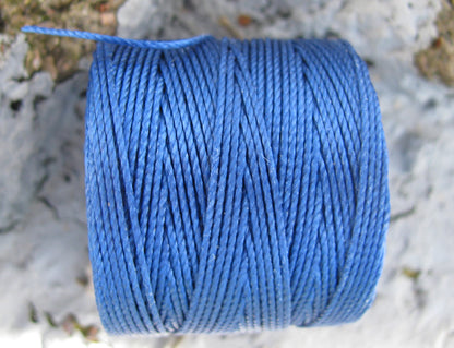 S- Lon bead cord - Capri Blue, 1 rulle