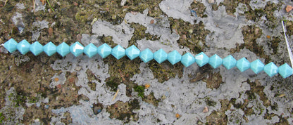 Tjeckiska MC Bicone - Turquoise, 6 mm