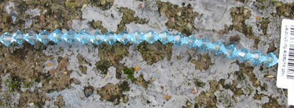 Tjeckiska MC Bicone - Aquamarine, 6 mm