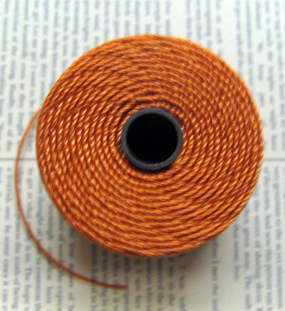 S- Lon bead cord - Rust, 1 rulle