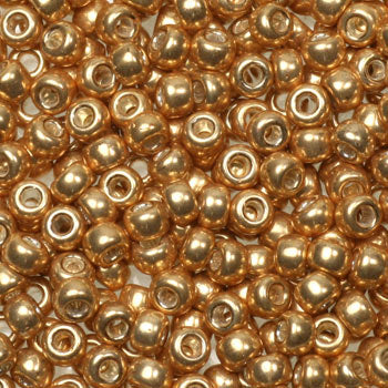 Miyuki seed beads - Galvanized Gold 8/0