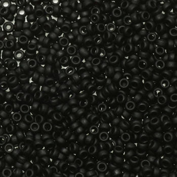 Miyuki seed beads - Matte Black 15/0