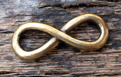 Connector infinity - Evighetstecken bronsfärgad 30x12mm, 1 styck