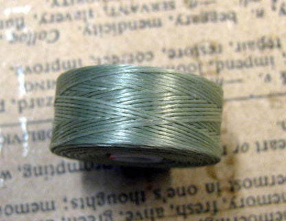 S- Lon bead thread - Ash, strl D, 1 rulle