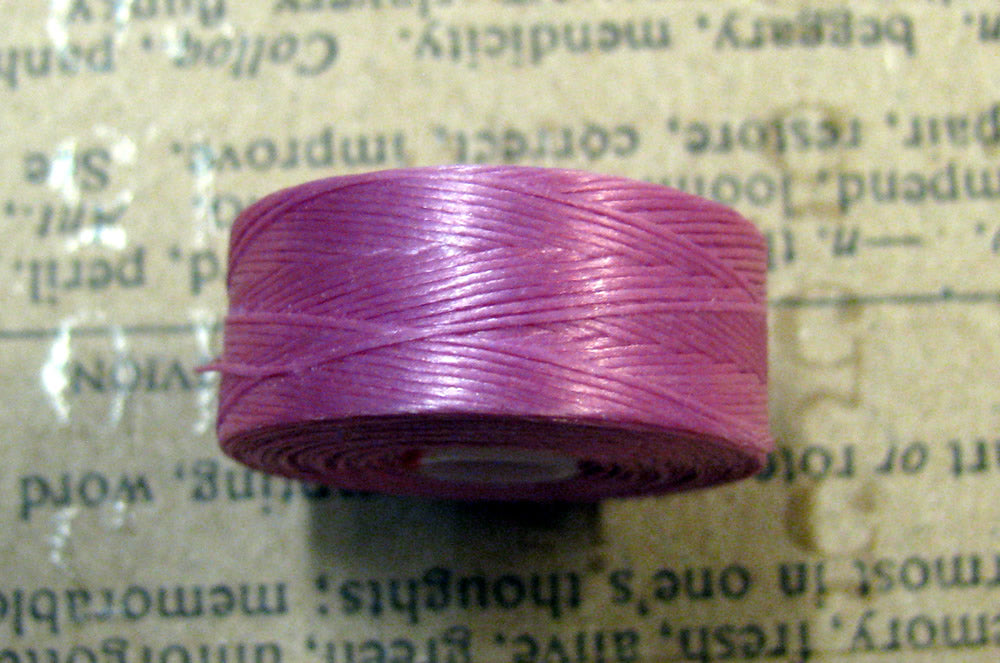 S- Lon bead thread - Light Orchid, strl D, 1 rulle