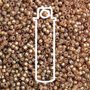 Miyuki seed beads - Duracoat Silverlined Tan 8/0