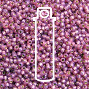 Miyuki seed beads - Duracoat Silverlined Lilac 8/0