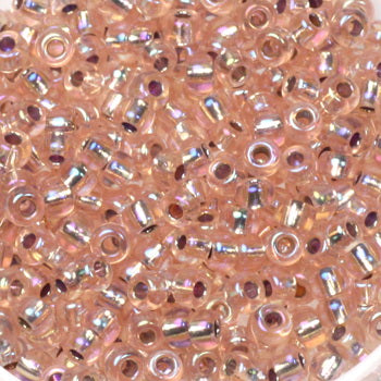 Miyuki seed beads - Silverlined Light Blush AB 8/0