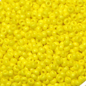 Miyuki seed beads - Opaque Yellow 11/0