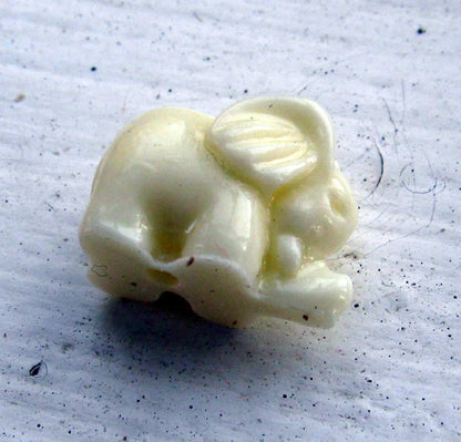 Imiterad Korall - Elefant, Ivory 1 styck