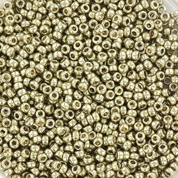 Miyuki seed beads - Duracoat Galvanized Light Smokey Pewter 15/0