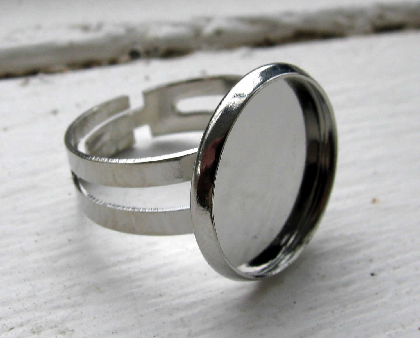 Ringstomme silverfärgad - Ram rund 16mm, 1 styck