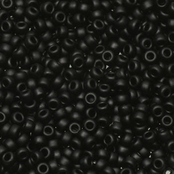 Miyuki seed beads - Matte Black 11/0