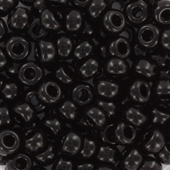 Miyuki seed beads - Opaque Black 6/0