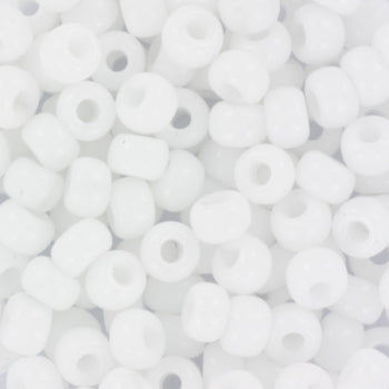 Miyuki seed beads - Opaque White 6/0