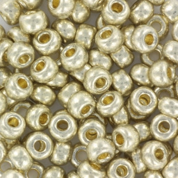 Miyuki seed beads - Duracoat Galvanized Silver 6/0