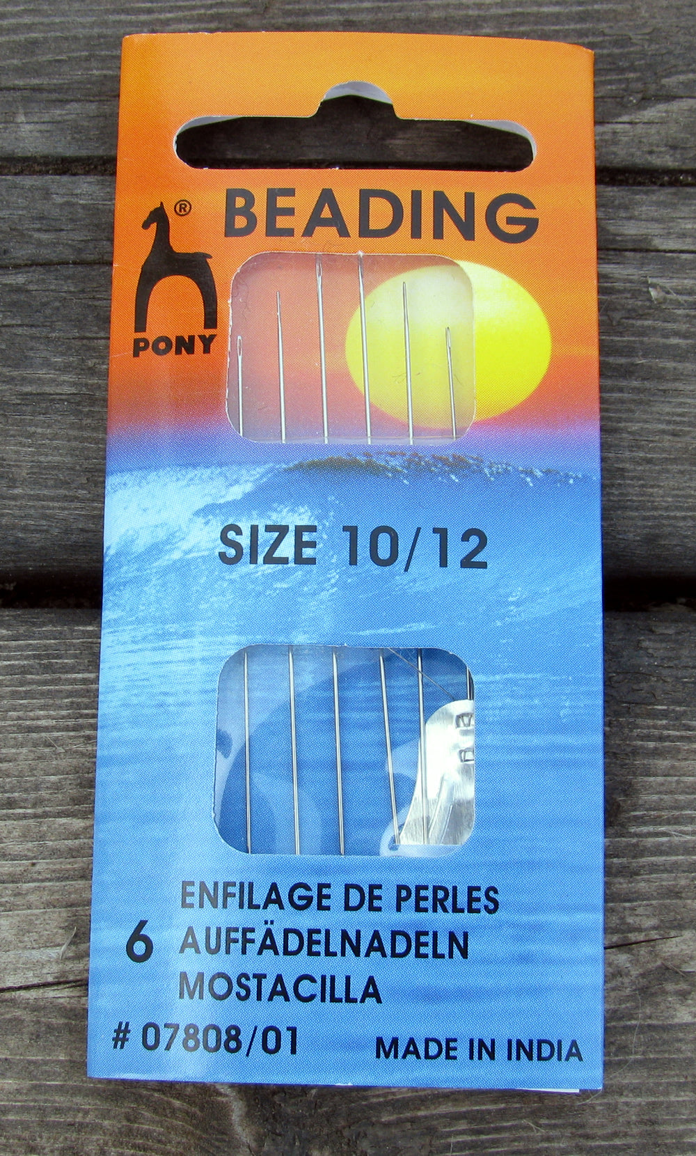 Pärlnålar - Pony Beading Needle, nr 10 och 12, 6- pack