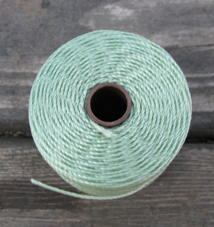 S- Lon bead cord - Mint, 1 rulle