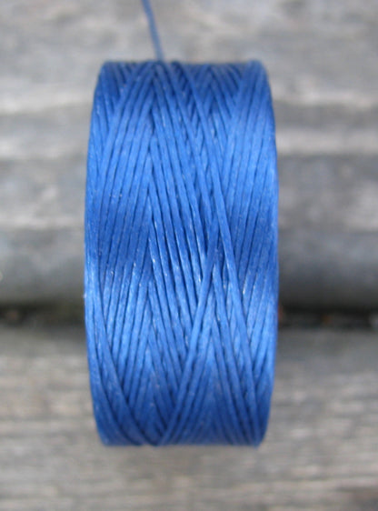 S- Lon bead thread - Royal Blue, strl D, 1 rulle