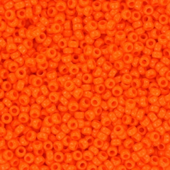 Miyuki seed beads - Opaque Orange 11/0