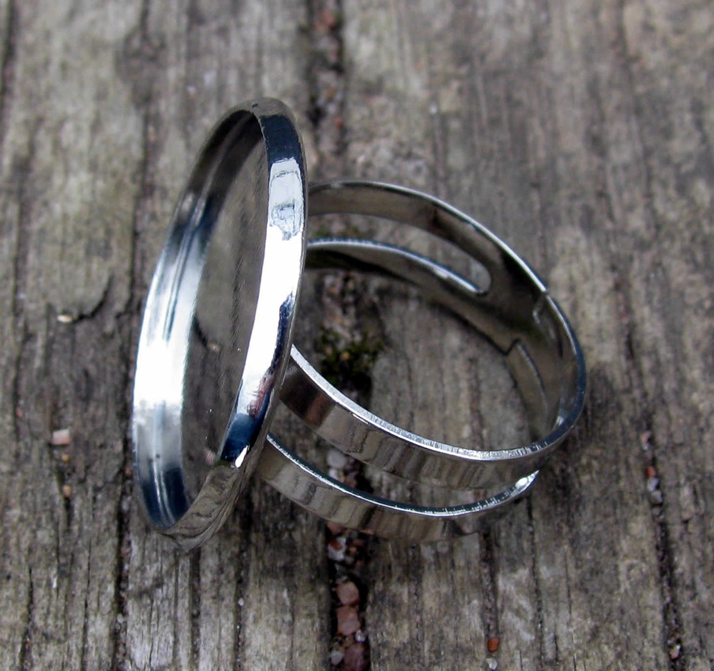 Ringstomme Silverfärgad - Ram rund 20mm, 1 styck