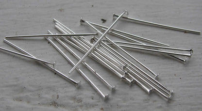 Hattpinnar silverfärgad - 25mm, 125- pack