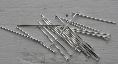 Hattpinnar silverfärgad - 25mm, 125- pack