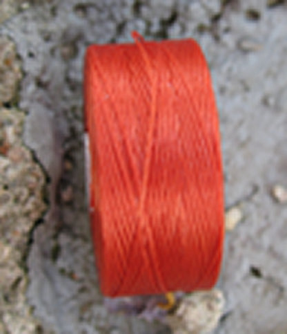 S- Lon bead thread - Orange, strl D, 1 rulle