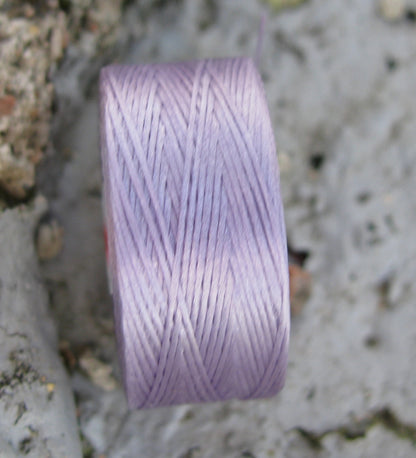 S- Lon bead thread - Lavender, strl D, 1 rulle