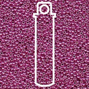 Miyuki seed beads - Duracoat Galvanized Hot Pink 8/0