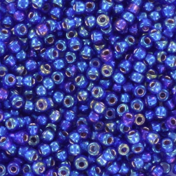 Miyuki seed beads - Silver Lined Cobalt AB 11/0