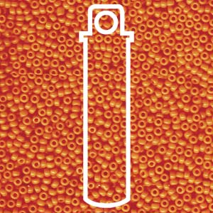 Miyuki seed beads - Opaque Light Orange 11/0