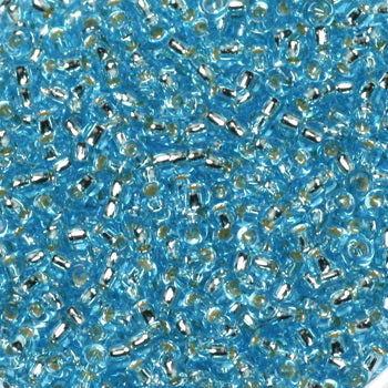 Miyuki seed beads - Silverlined Aqua 11/0