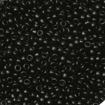 Miyuki seed beads - Semi- Matte Black 11/0