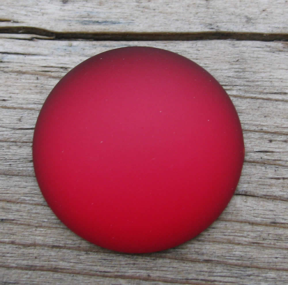 Luna Cabochon - Garnet 24 mm, 1 styck