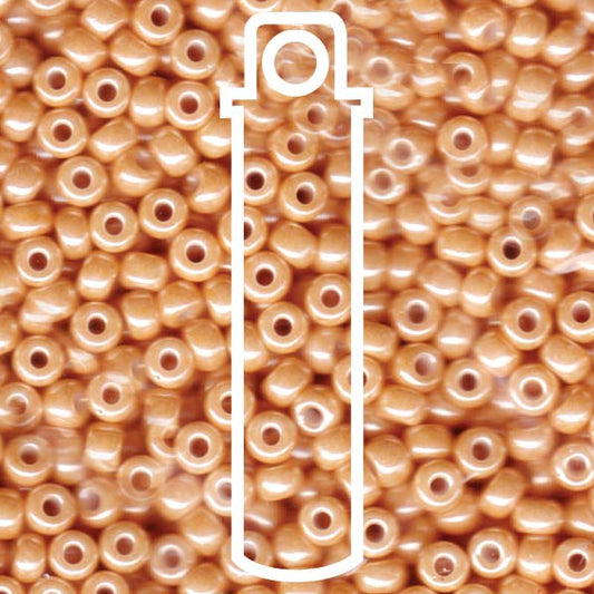 Miyuki seed beads - LT Caramel Ceylon 6/0