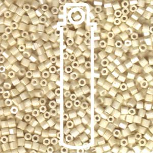 Miyuki seed beads - Opaque Cream Luster 8/0 Hex Cut