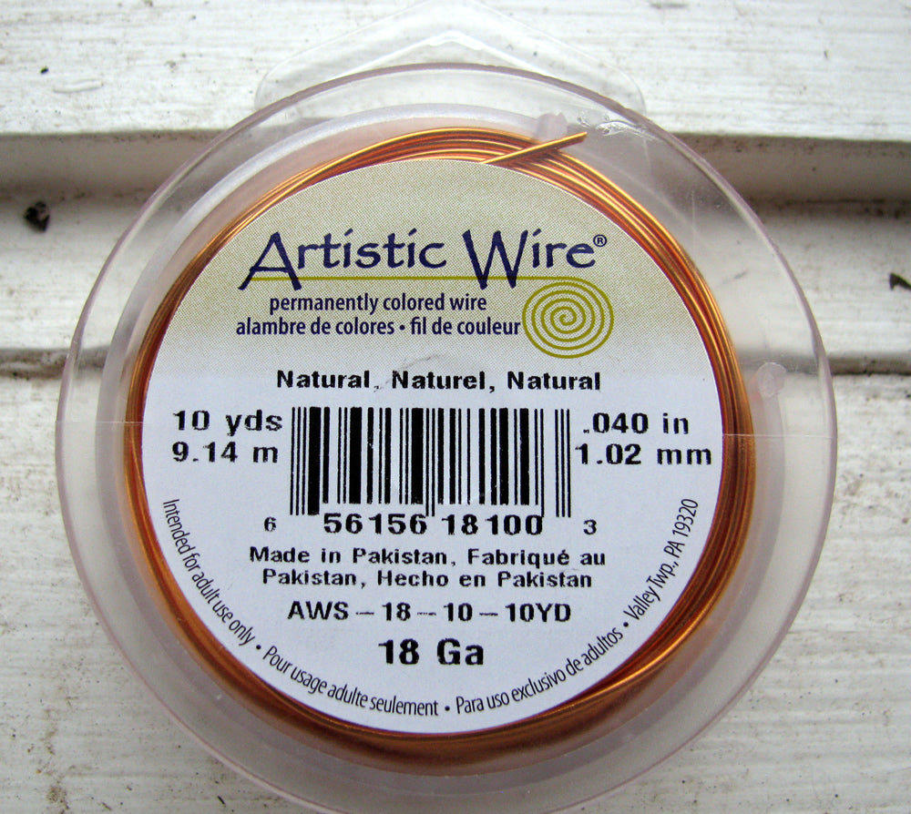 Artistic Wire 18 Ga - Natural 1 rulle